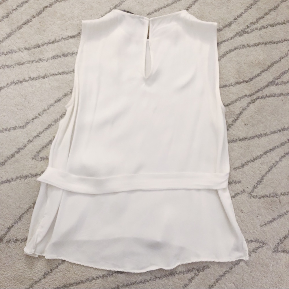 Zara White Tie Blouse - Picture 3 of 5